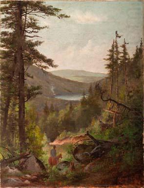 Horseback Rider at Echo Lake, unknow artist